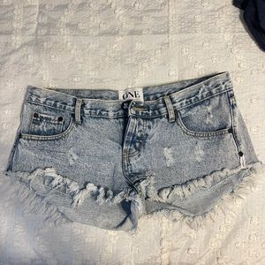 One Teaspoon Jean Shorts